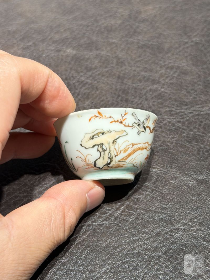 清乾隆 粉彩花鸟纹茶具一套25件 - 图16
